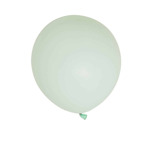 Make your next party a hit with our set of 5 Mint (soft sage) 18 inch Latex Balloons. These premium quality balloons are perfect for any special event. The round-shaped balloons come in a beautiful pastel mint color that will complement any party decor. Use them for baby showers, bridal showers, weddings, birthday parties, and more.