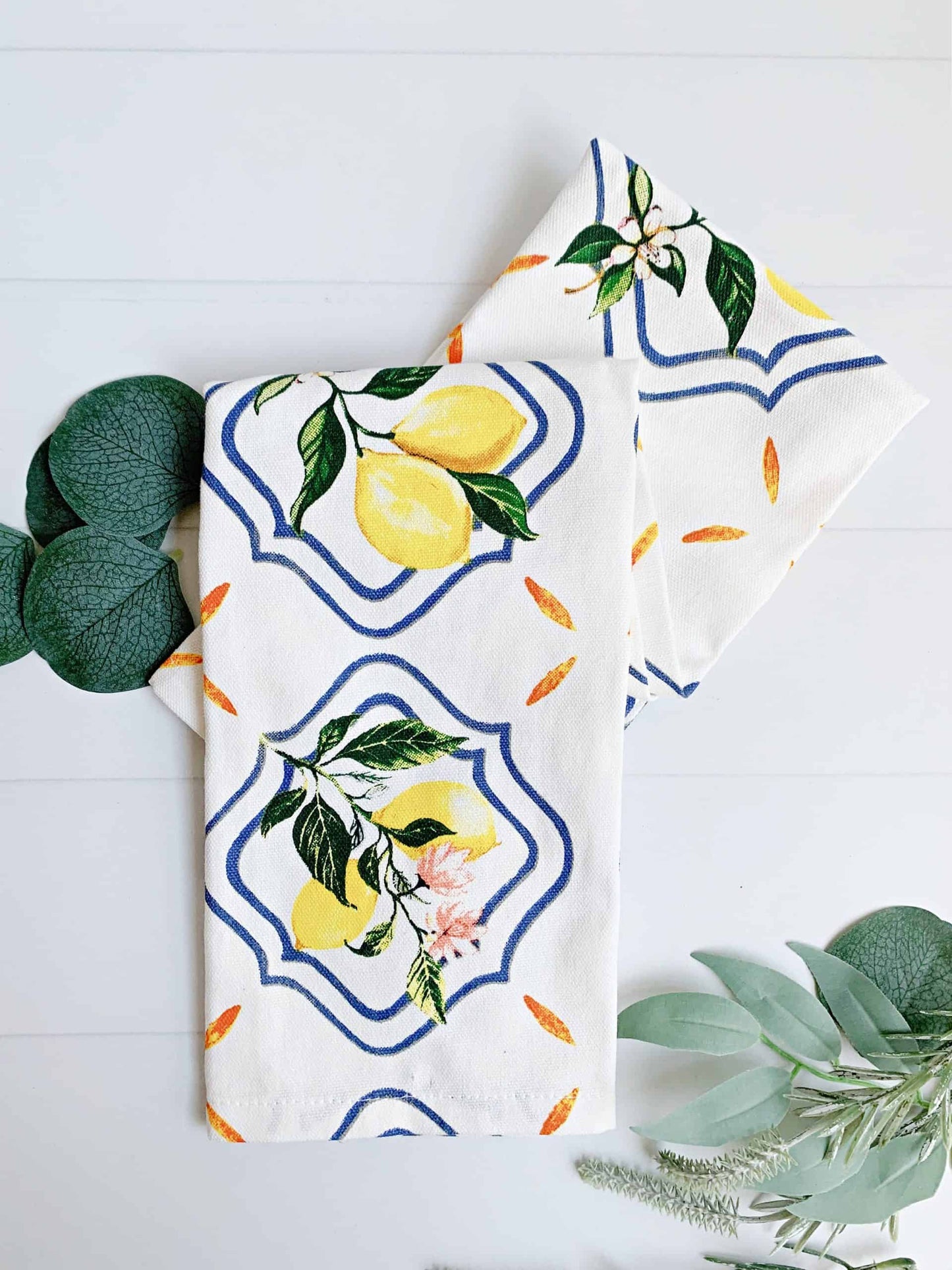 Amalfi Coast Lemon Tea Towel