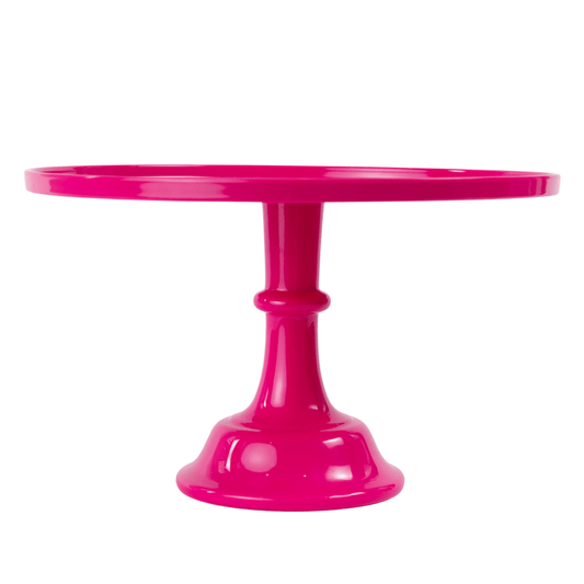Bright Hot Pink Melamine Pedestal Cake Stand | NEW | EnFete Party
