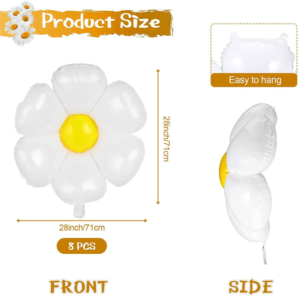 Baby in Bloom - Groovy Daisy Balloons | EnFete Party