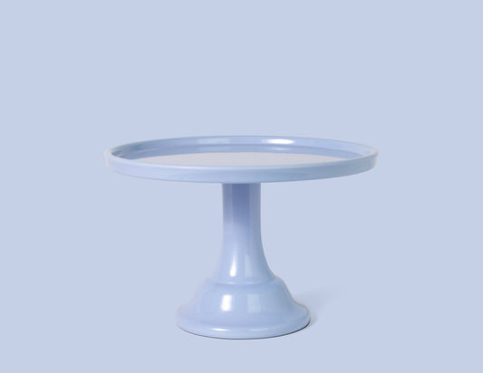 Small Wedgewood Blue Melamine Cake Stand | EnFete Party