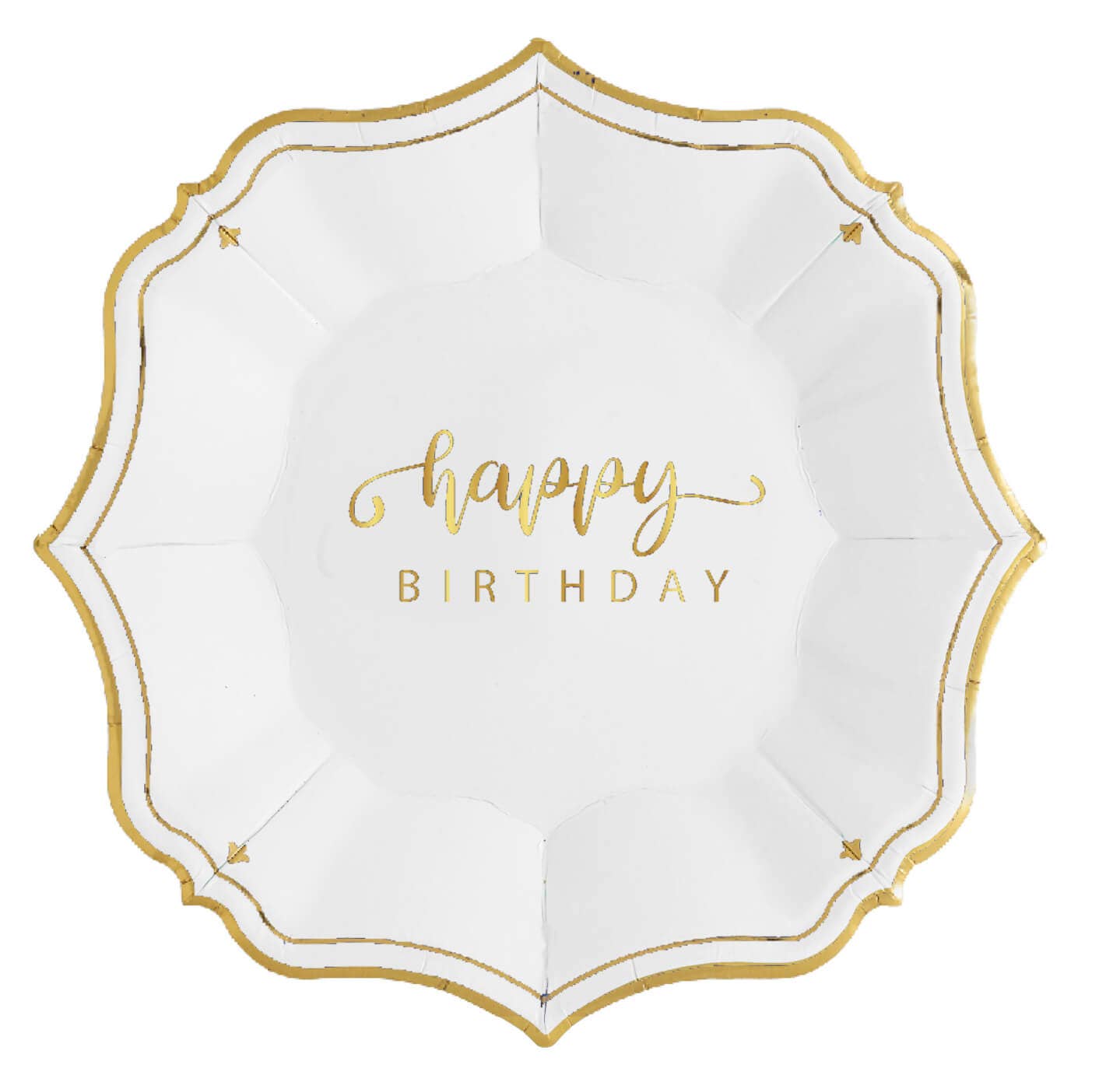 Happy Birthday Cake Plates
