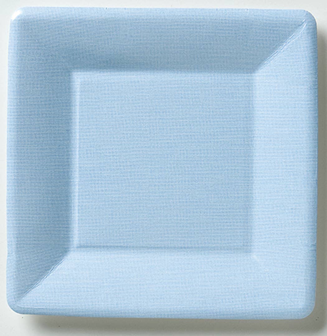 Baby Blue Paper Dessert Plates