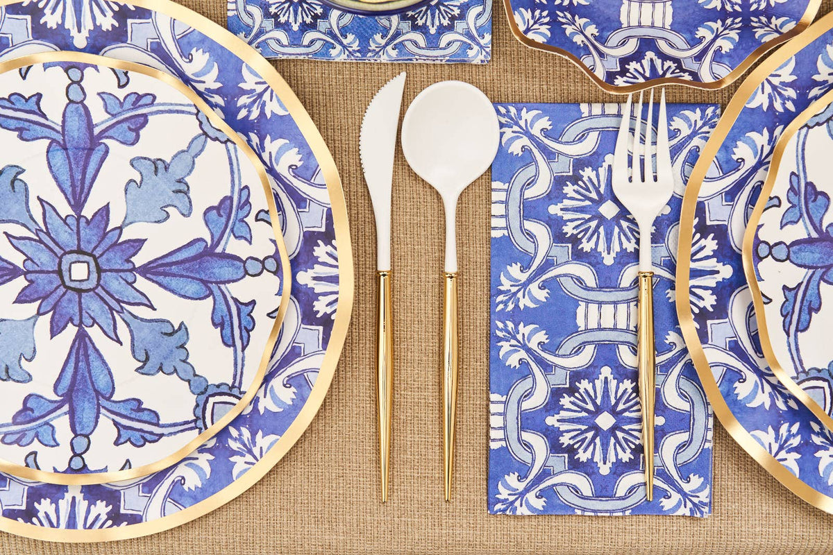 Moroccan Blue Dinner Napkin | EnFete Party