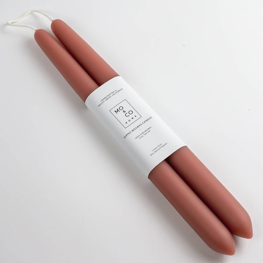 Terracotta Taper 10 in 100% Beeswax | EnFete Party