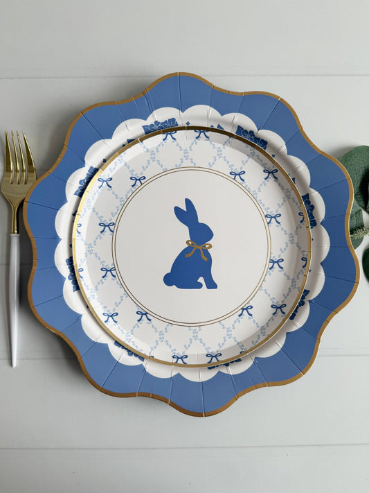 Belle Blue Toile Dinner Plates | EnFete Party
