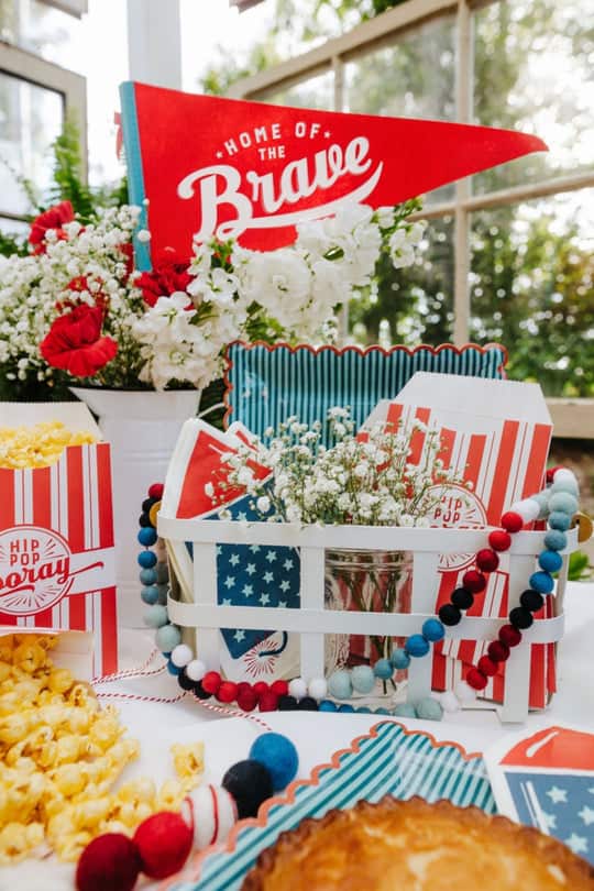 Home of the Brave Felt Pennant Banner