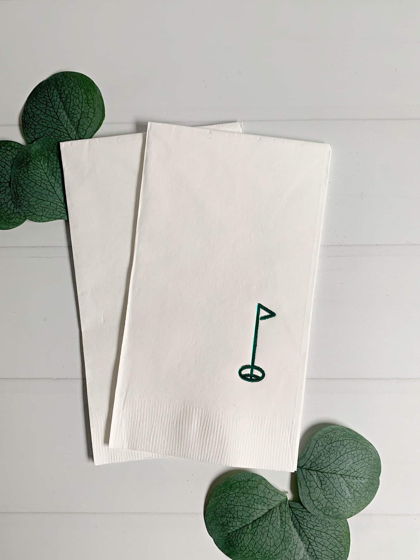 Hole in One Golf Dinner Napkin-Green