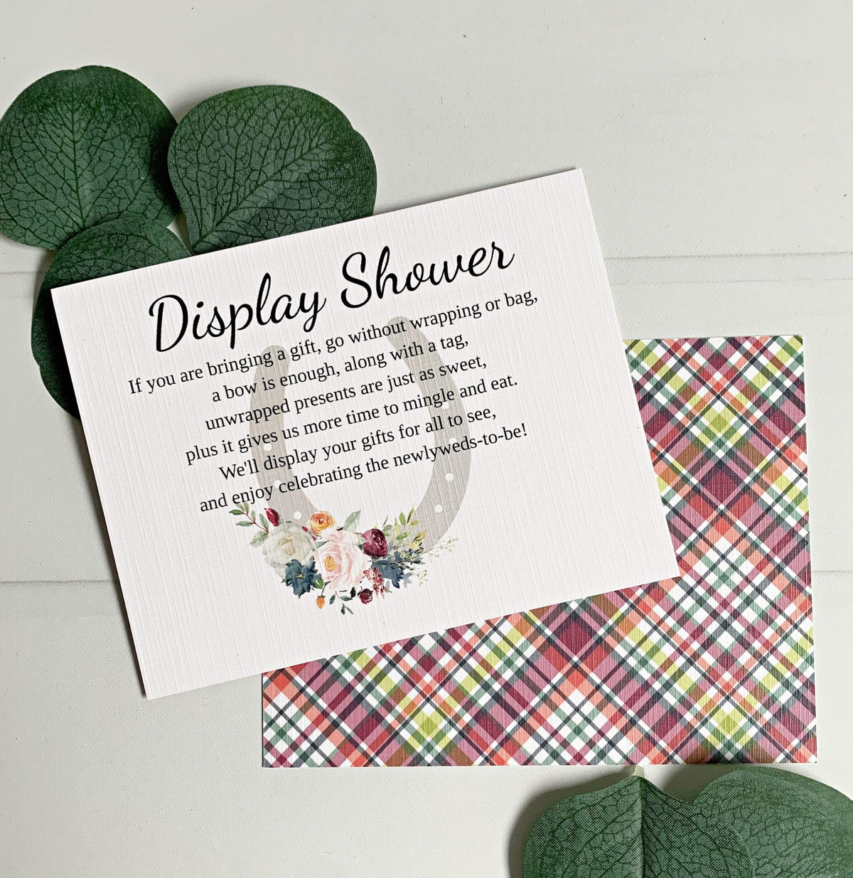 Kentucky Derby Bridal Shower Invitation Enclosure Cards - Set of 10 Printed Cards | EnFete Party