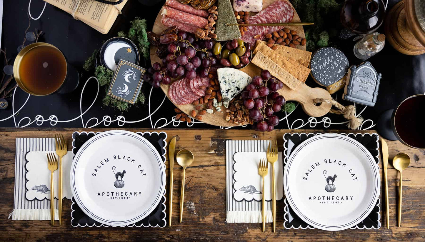 Apothecary Black Cat Plate