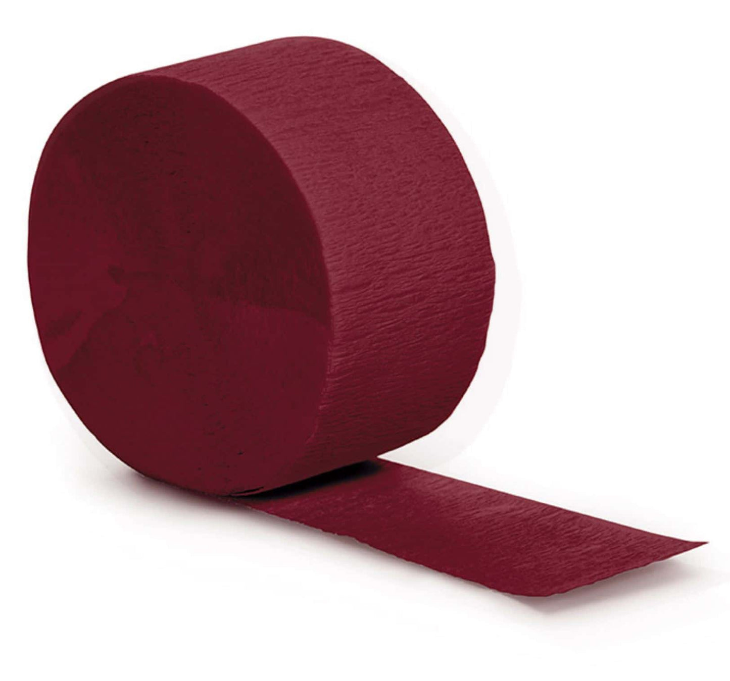 Burgundy Crepe Paper Party Streamer