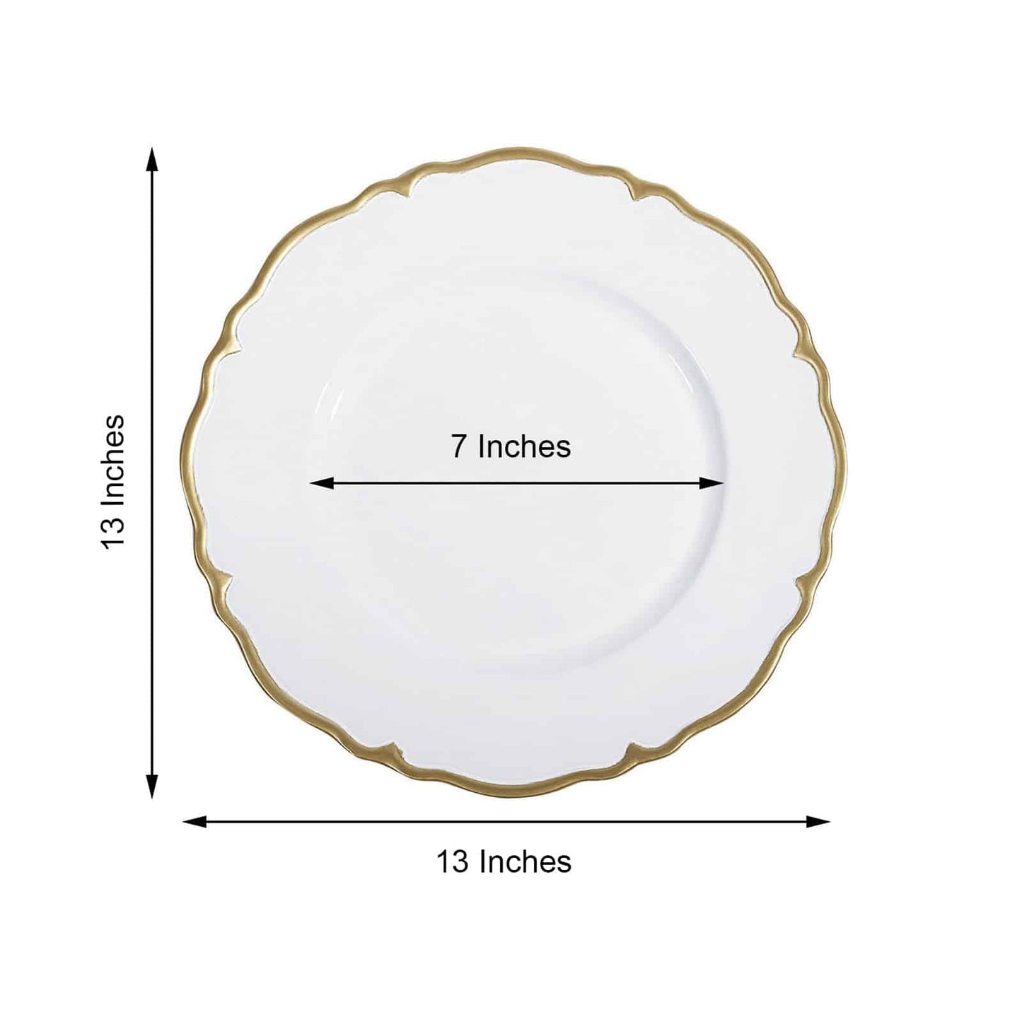 Soft White Charger Plates