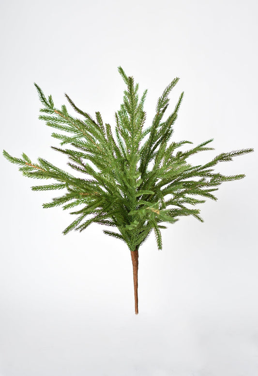 20" Faux Green Norfolk Pine Bush | EnFete Party