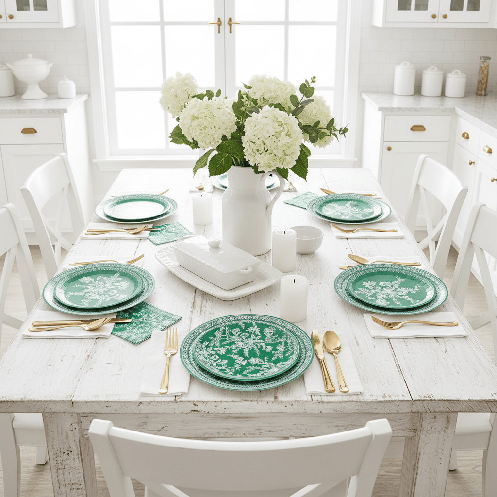 Emerald Toile Small Paper Plates - Dessert | EnFete Party