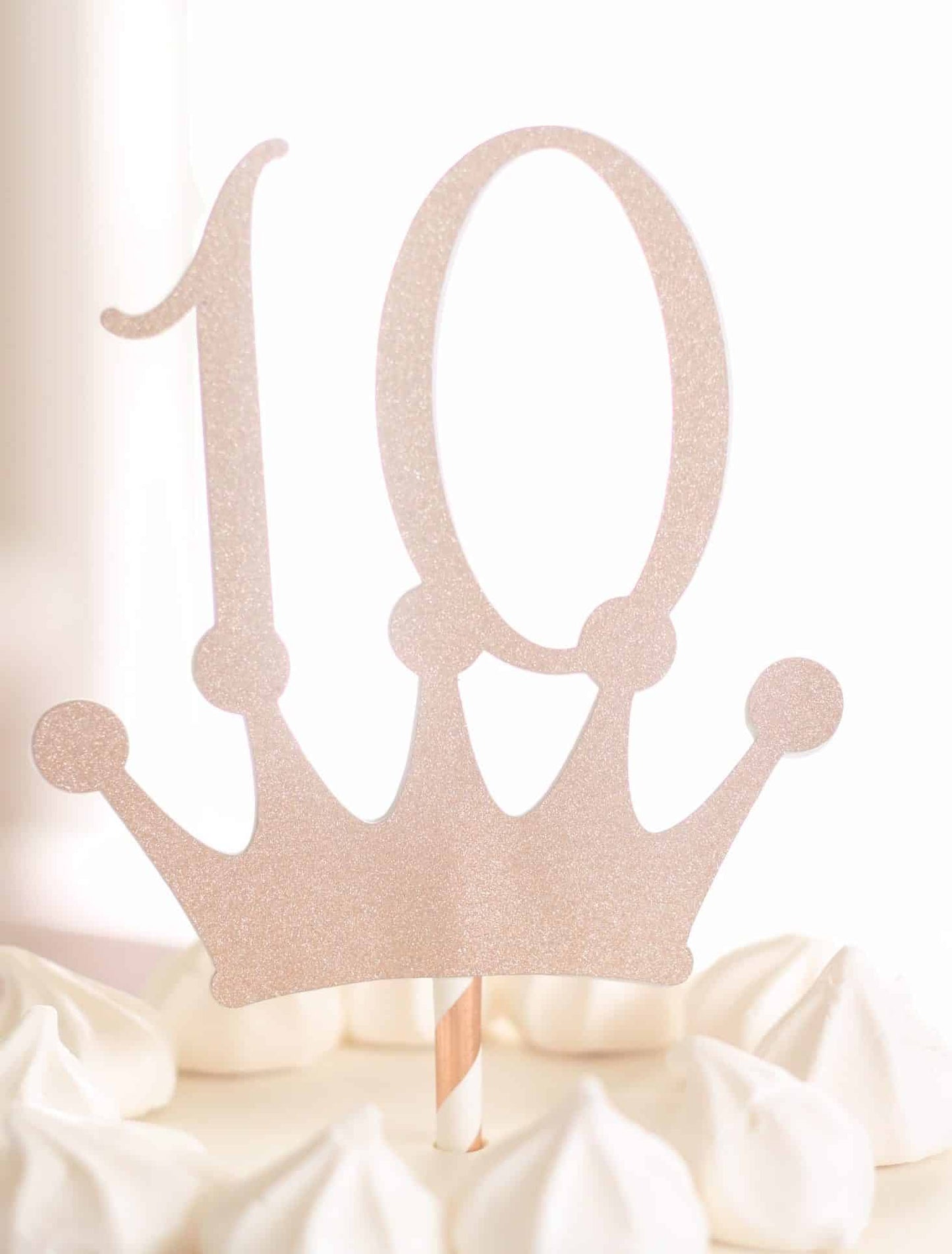 10th birthday crown topper