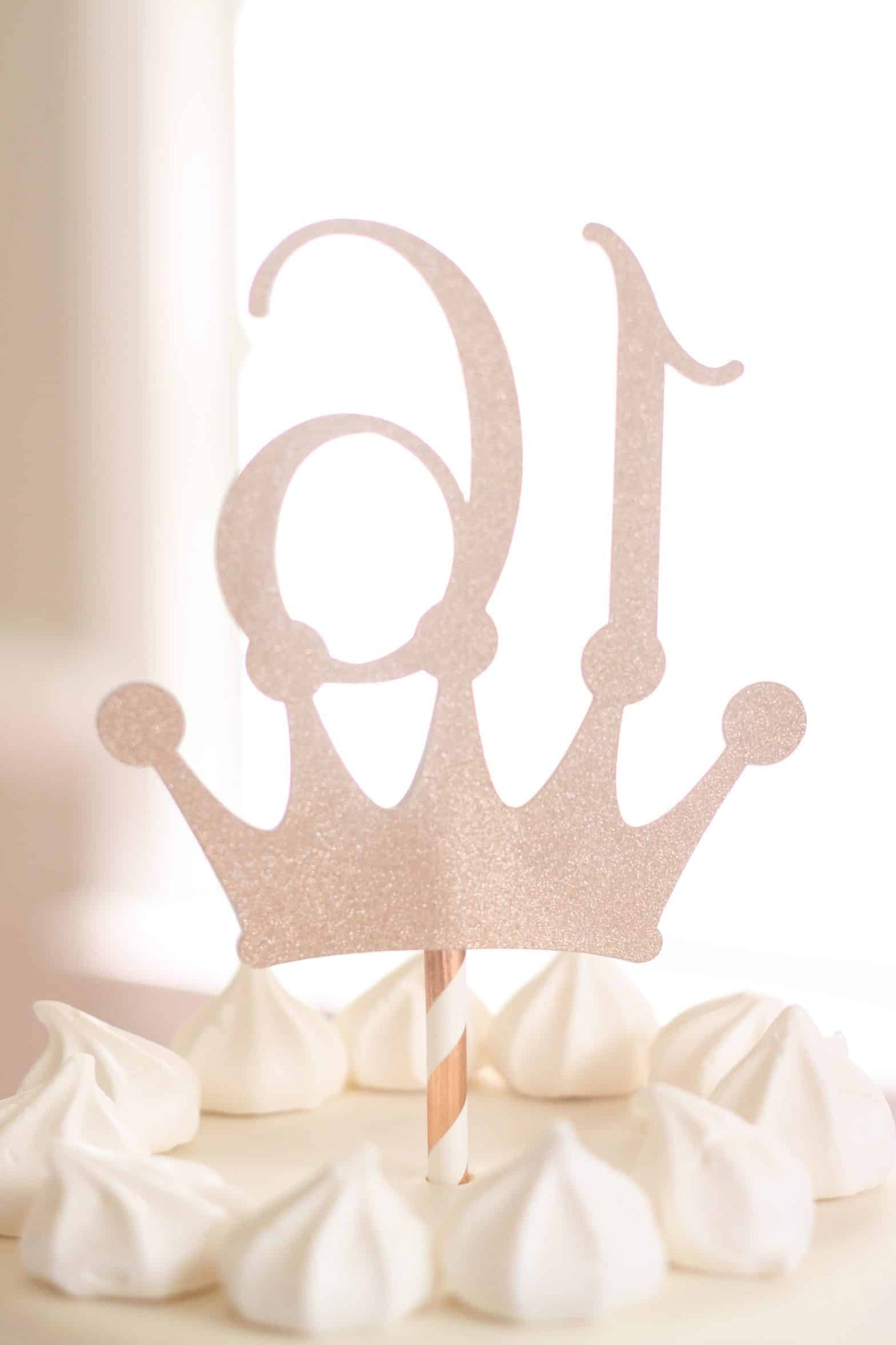16th Birthday Crown Cake Topper