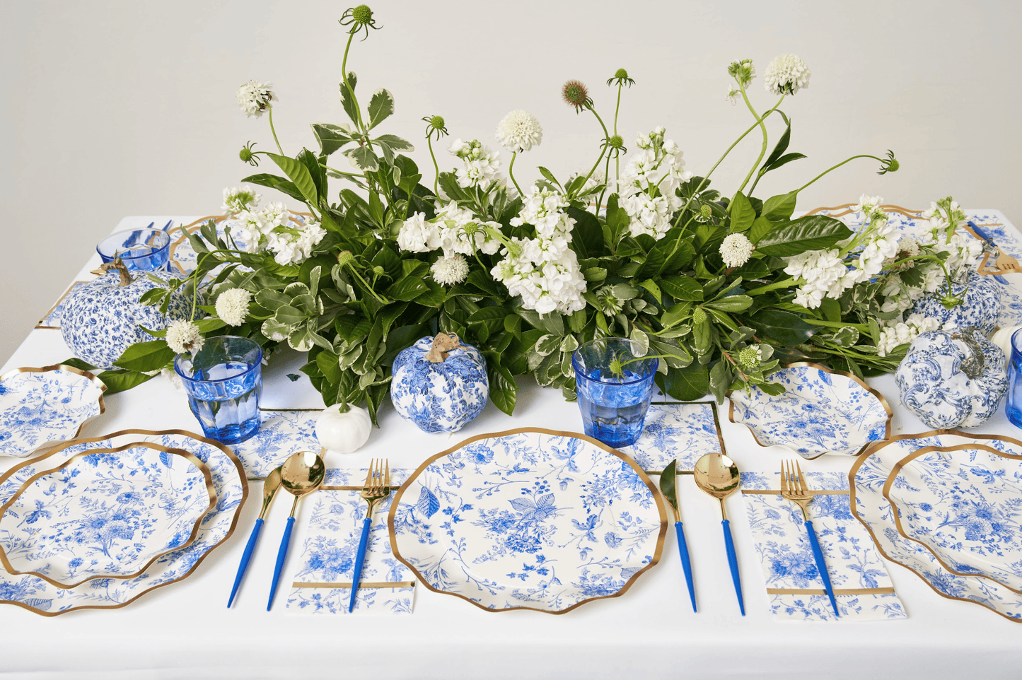 Blue Toile Dessert Bowls | EnFete Party