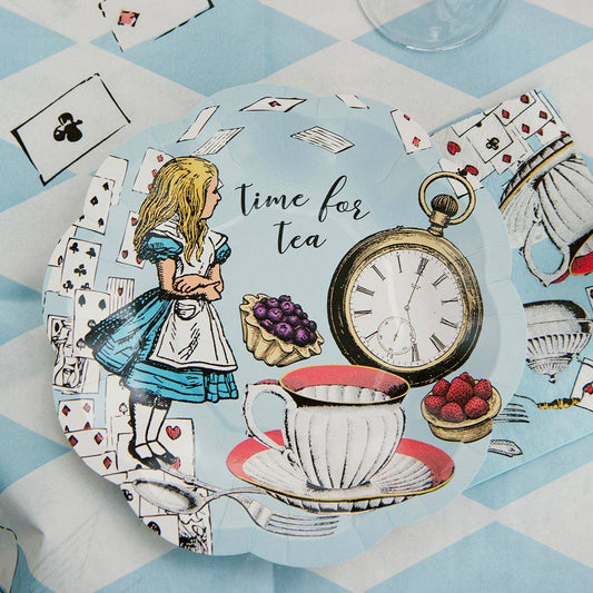 Alice in Wonderland Paper Plates | EnFete Party