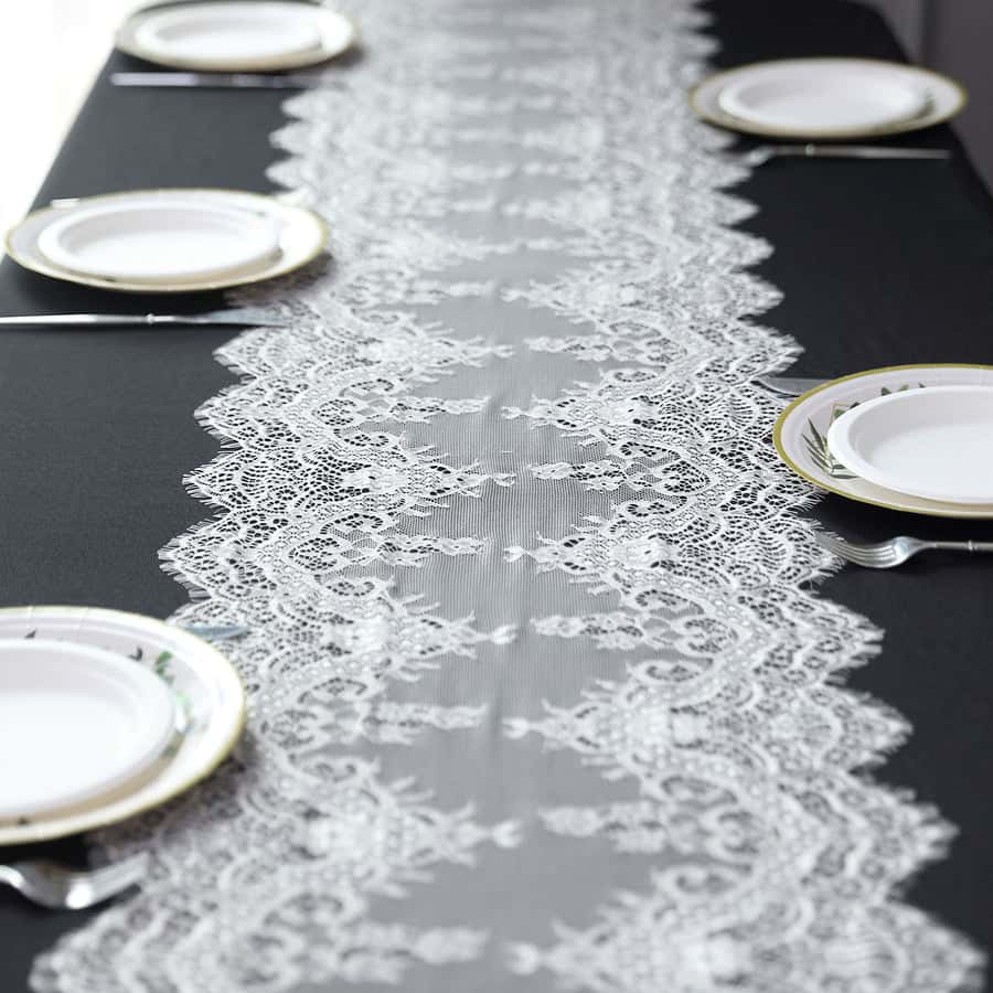 Ivory Lace Table Runner