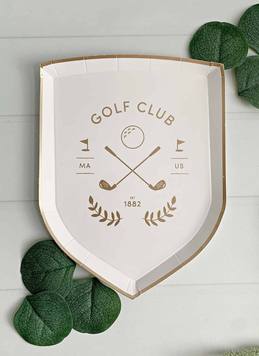 Golf Crest Small Party Plates