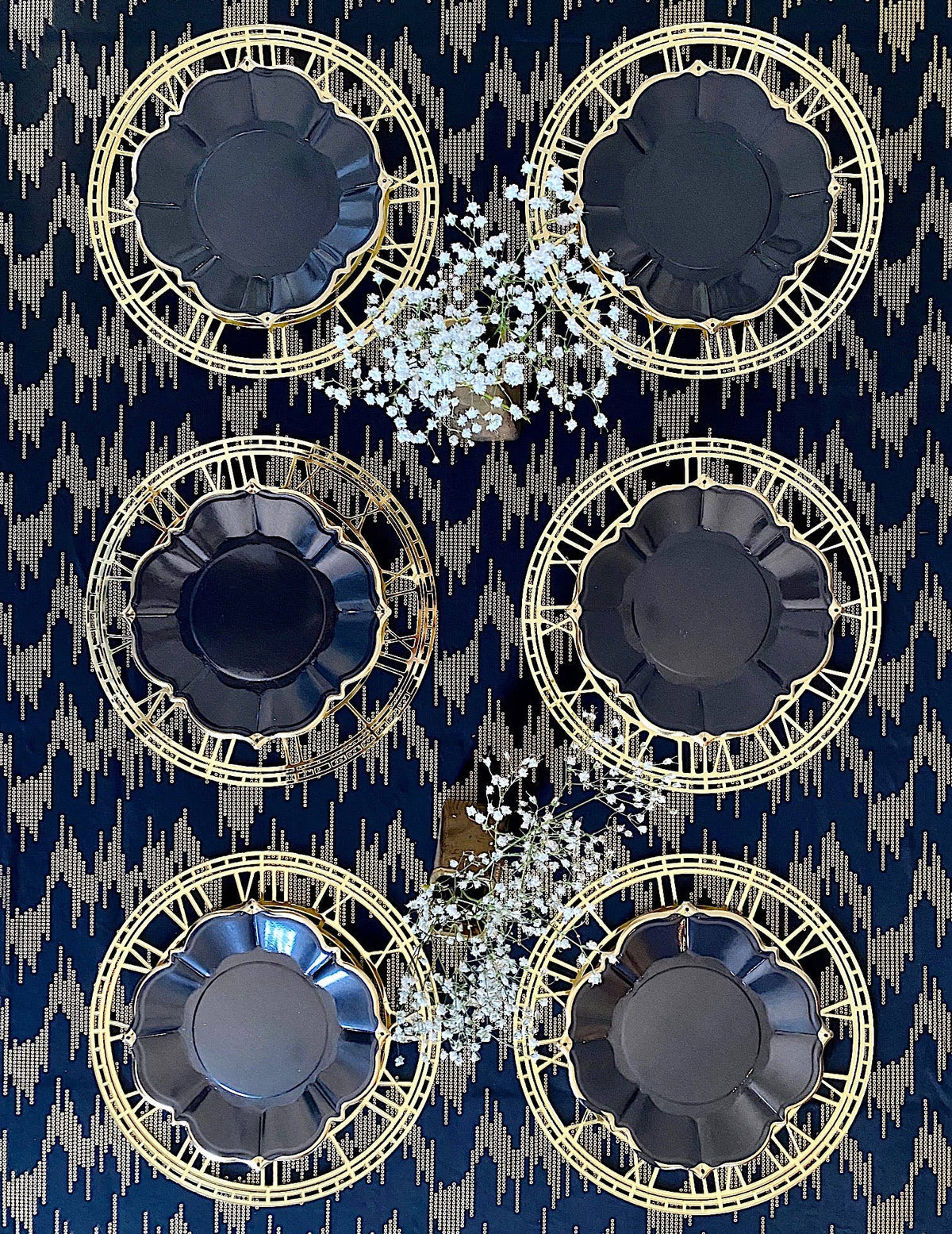 Black Luncheon Plates | EnFete Party