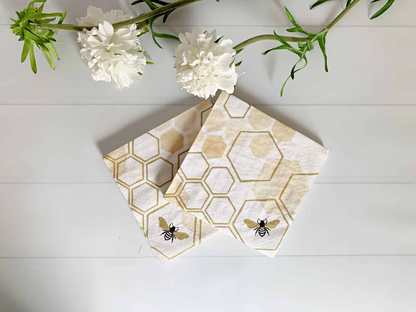 bee cocktail napkins