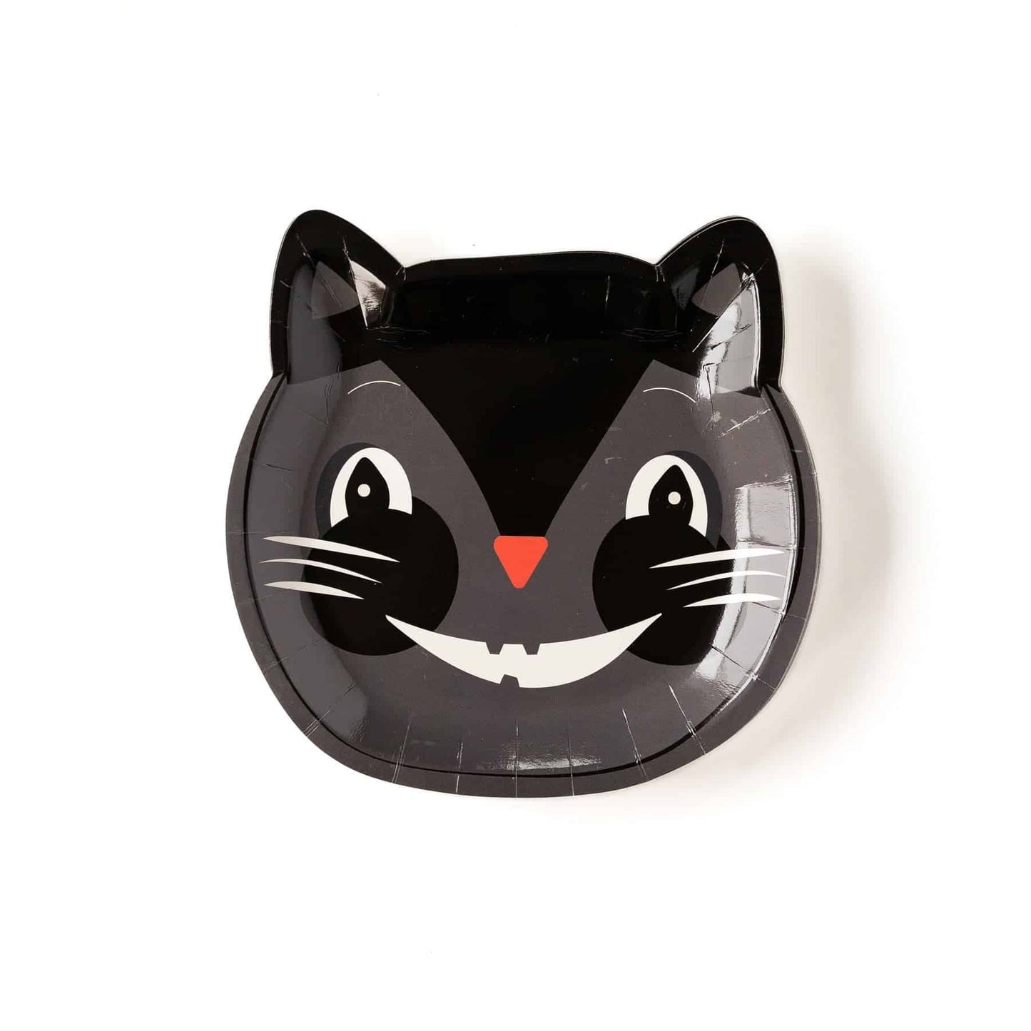 Black Cat Vintage Halloween Paper Plates