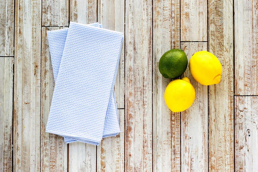 Seersucker Everyday Napkins 18 Inch Set of 4 - Colorful Reusable Cloth Napkins No Ironing Needed | EnFete Party