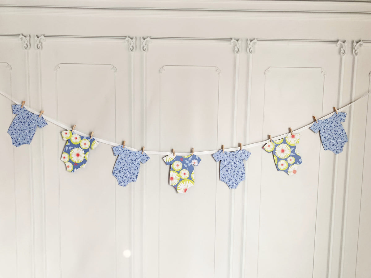 Retro Floral Onesie Banner | EnFete Party