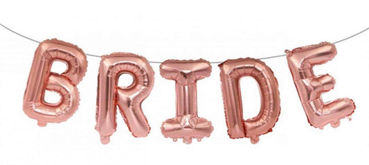 BRIDR rose gold balloon garland