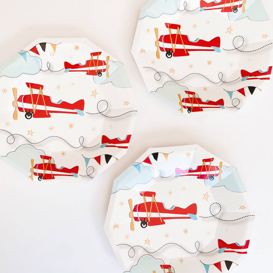 Airplane Small Plates (set of 8) | EnFete Party