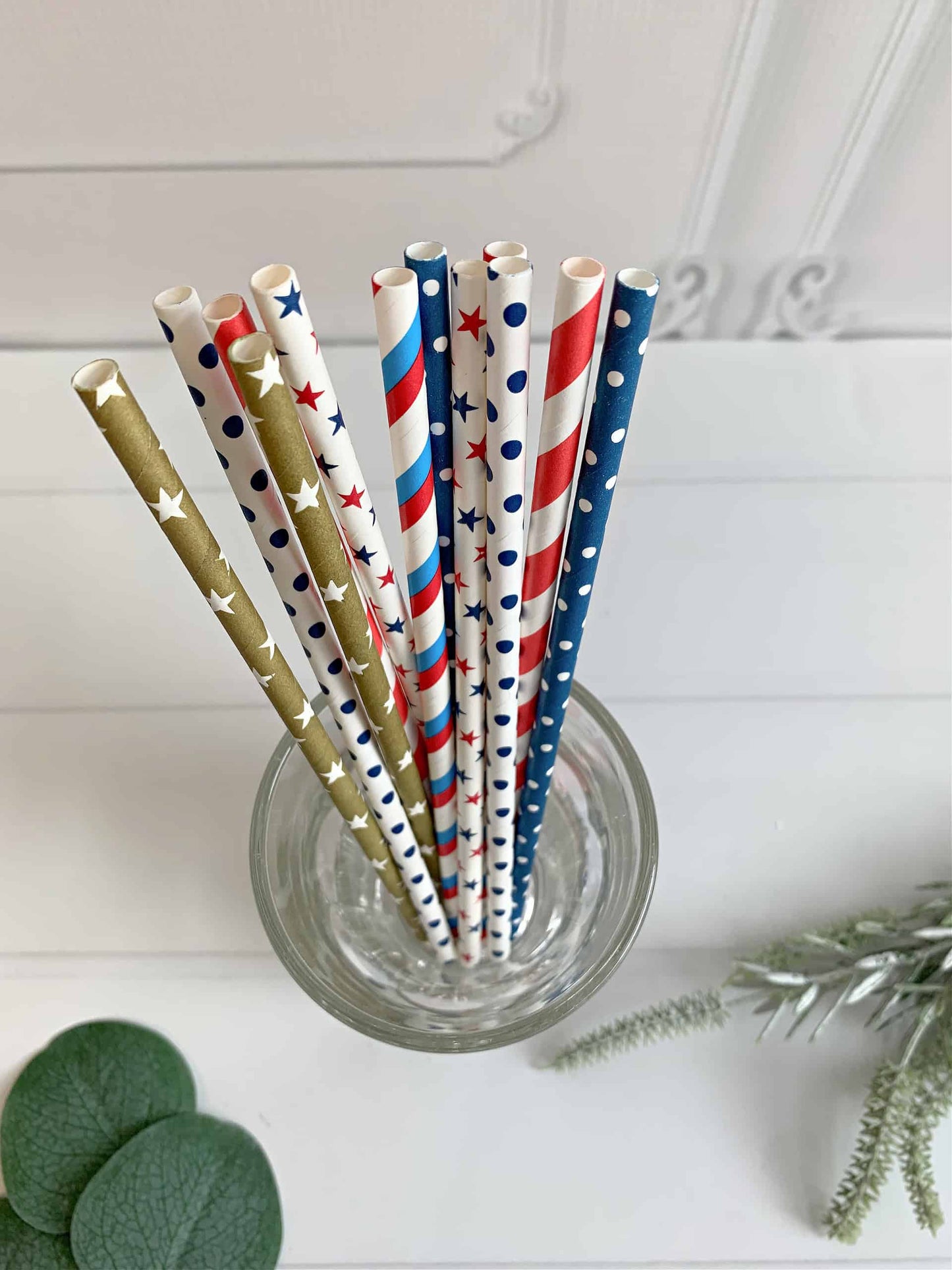 Stars and Red, White & Blue Straws