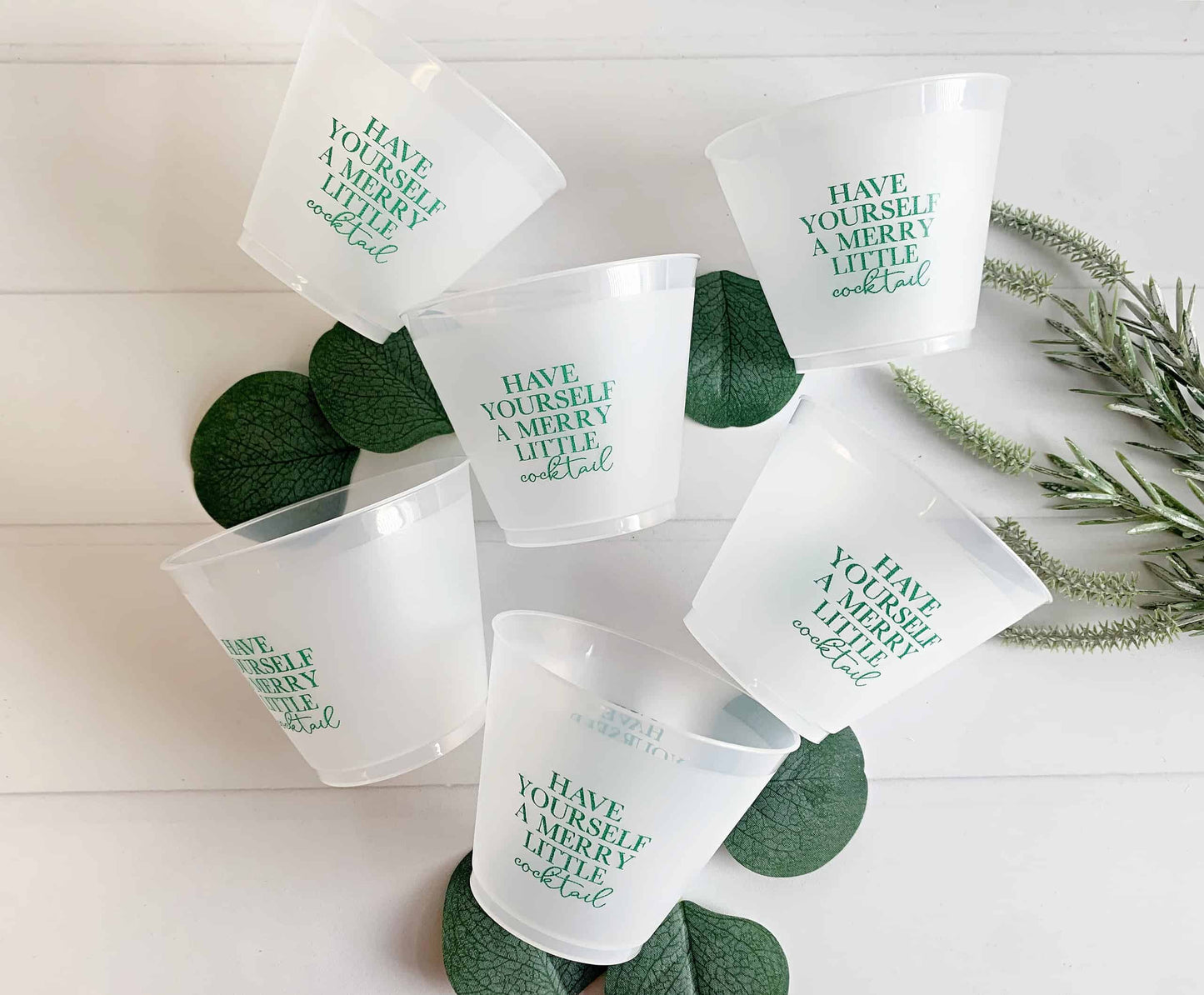 Add a festive touch to your holiday celebrations with our Frosted 9 oz Cocktail Cups, printed in cheerful green with the phrase "Have Yourself a Merry Little Cocktail" on both sides.🍸 Perfect for Christmas parties, holiday gatherings, or any winter soirée, these frosted cups are as fun as they are functional. Find our matching cocktail napkins in the shop!
