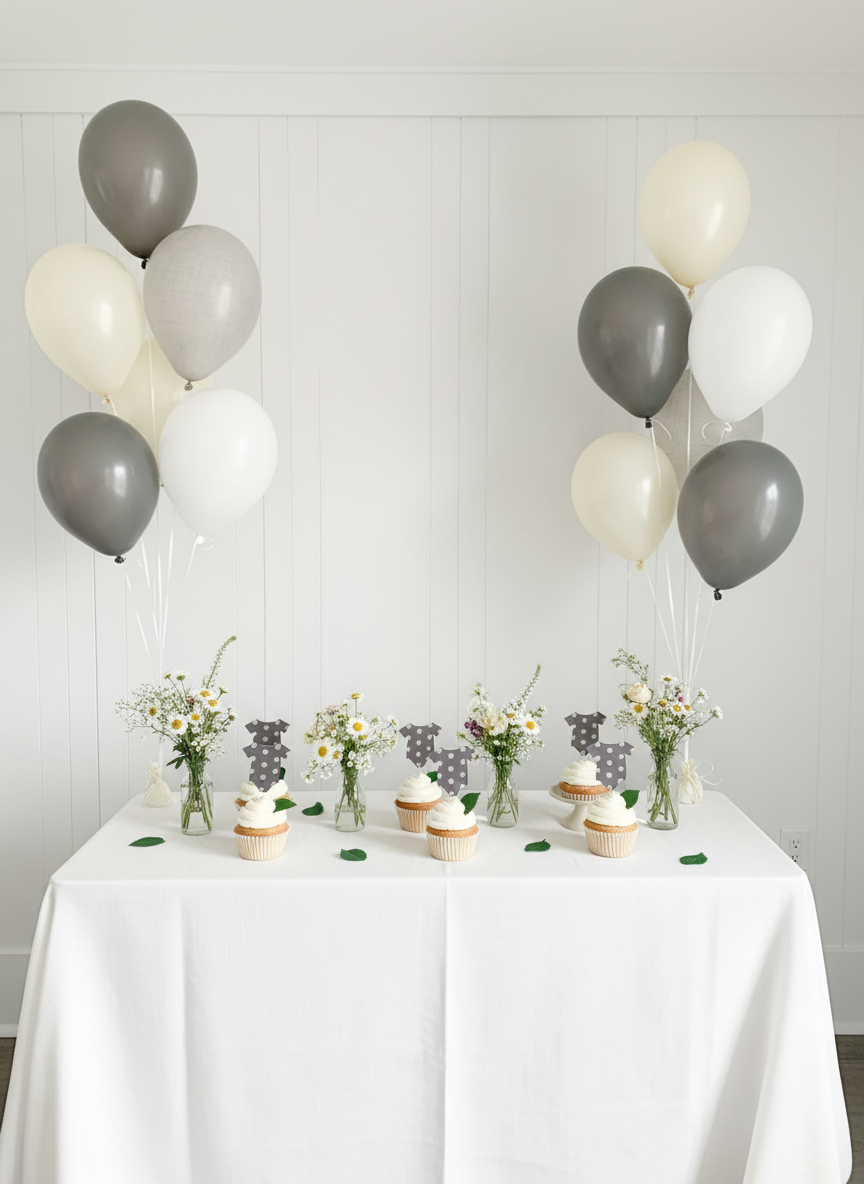 Charcoal Dot Party Display 1