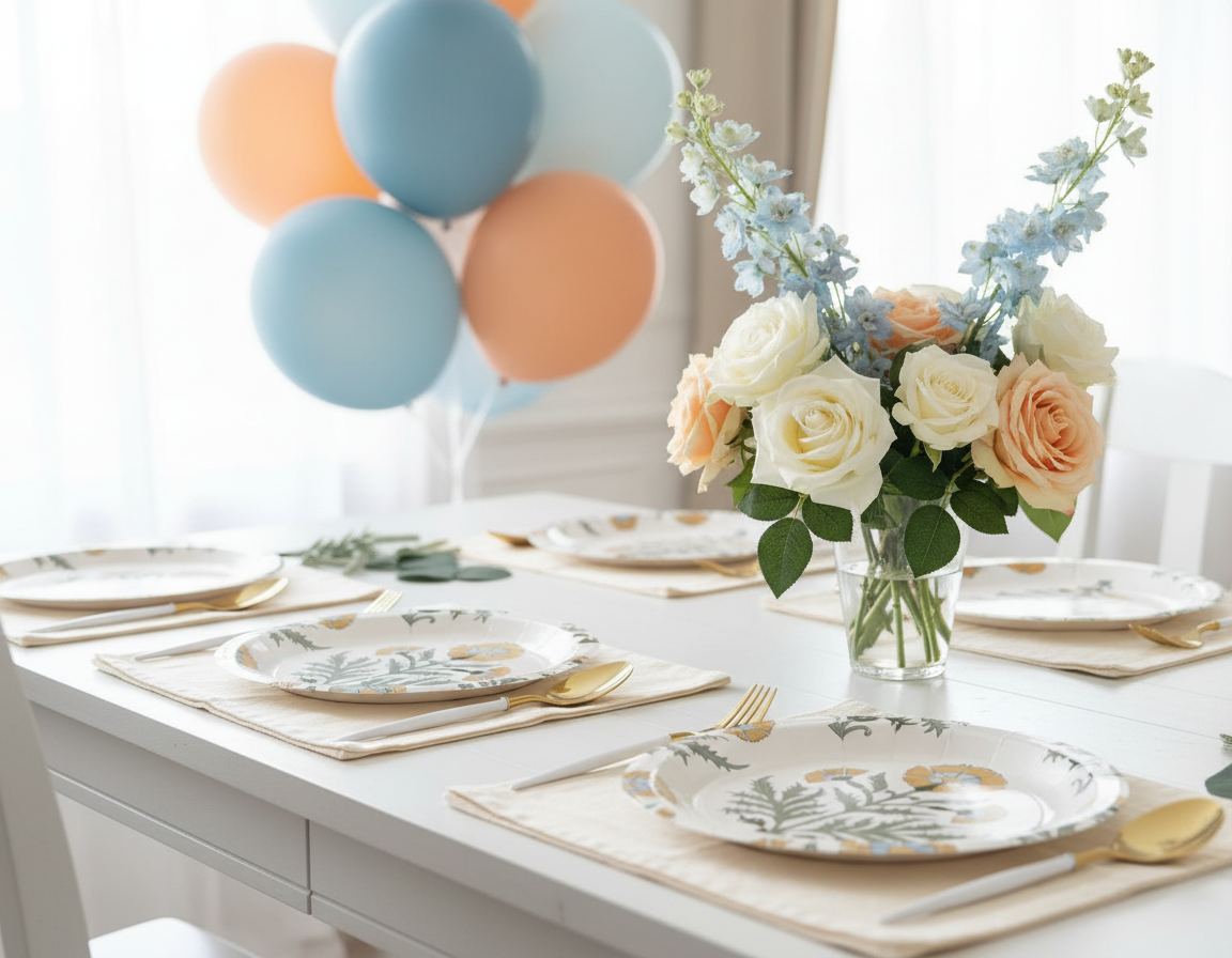 Close-up table setting