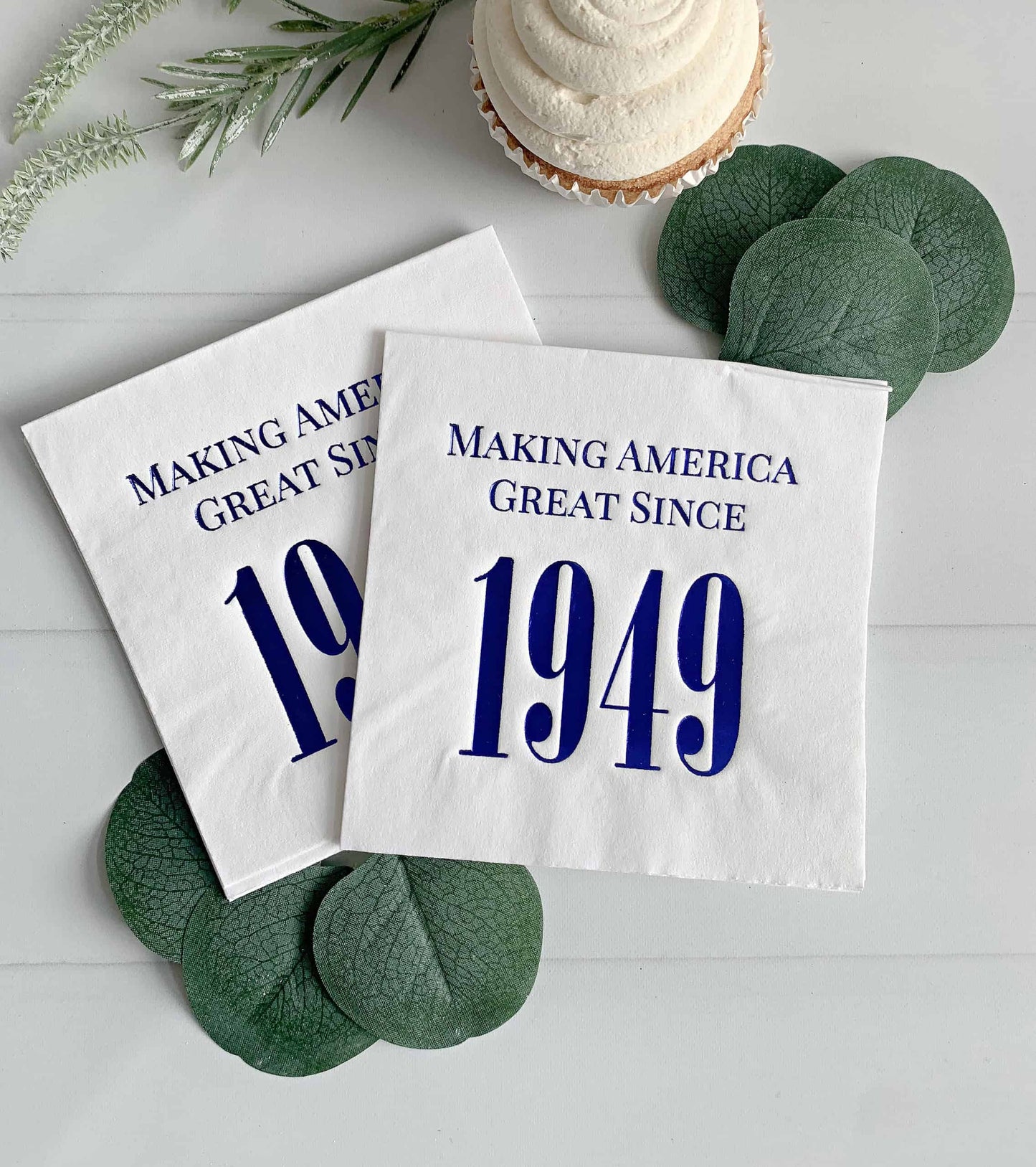 Making America Great Since 1949 Cocktail Napkins - 75th Birthday
