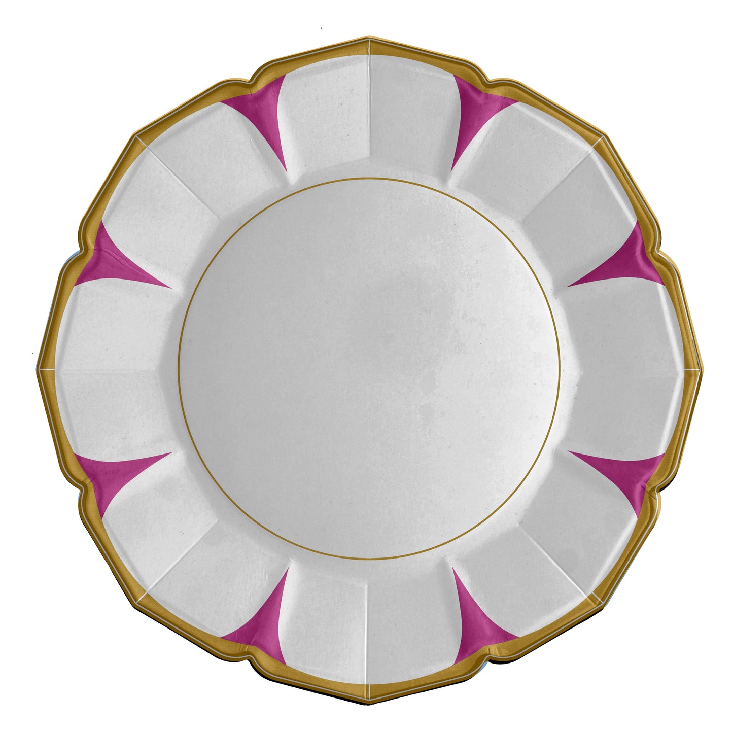 Daisy Scalloped Dinner Plates | EnFete Party