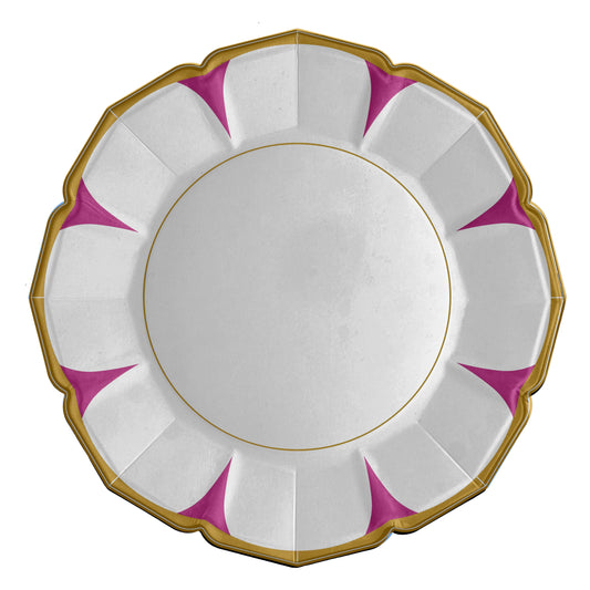 Daisy Scalloped Dinner Plates | EnFete Party