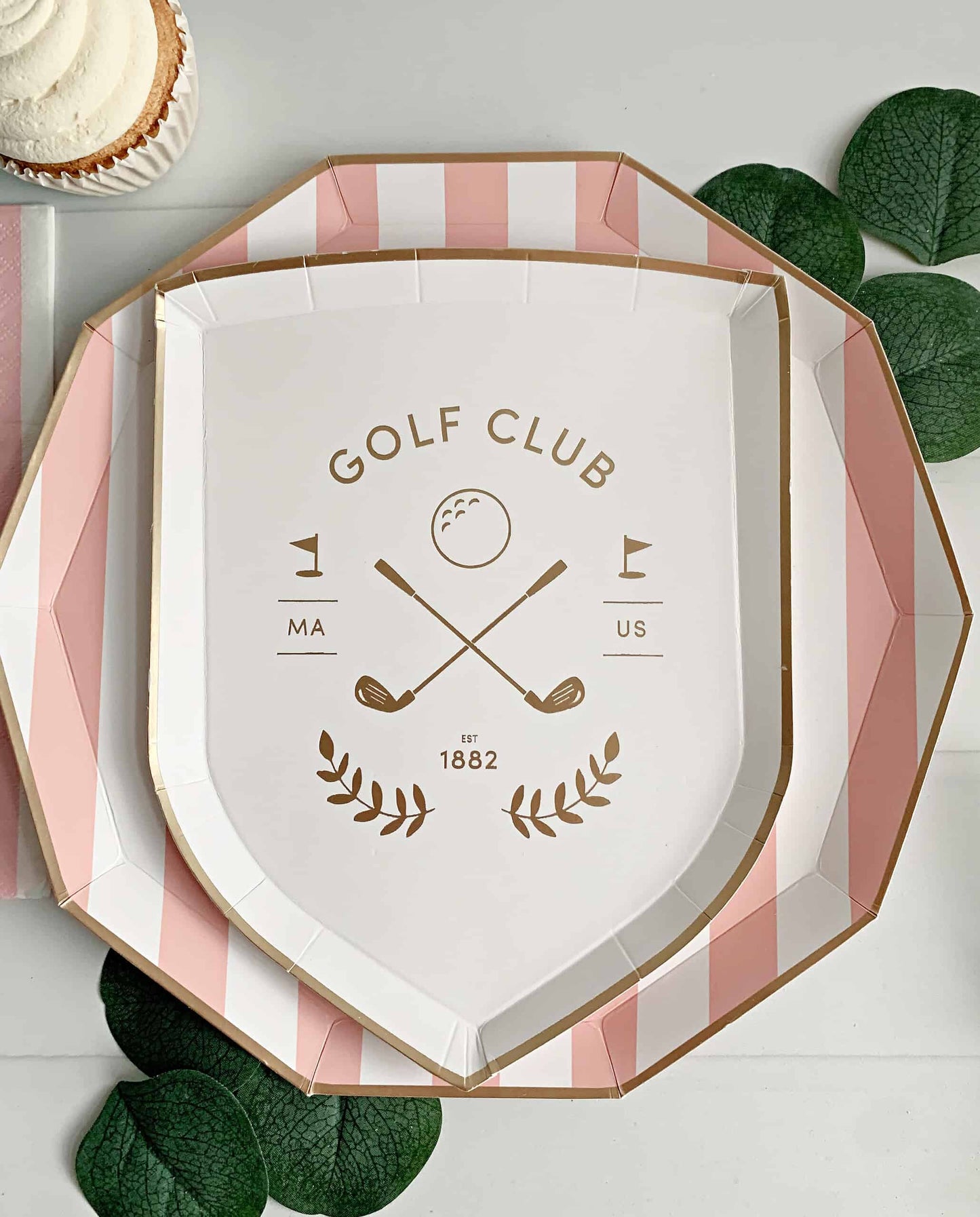 Golf Crest Small Party Plates