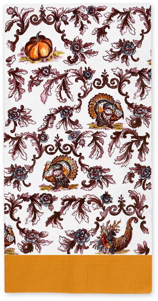 Turkey Toile Dinner Napkins 16ct