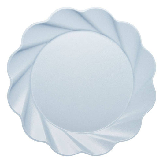 Exrtra Large Ice Blue Compostable Dinner Plate | EnFete Party