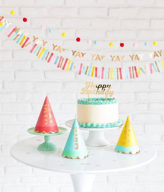 Birthday Party Hats - Brights
