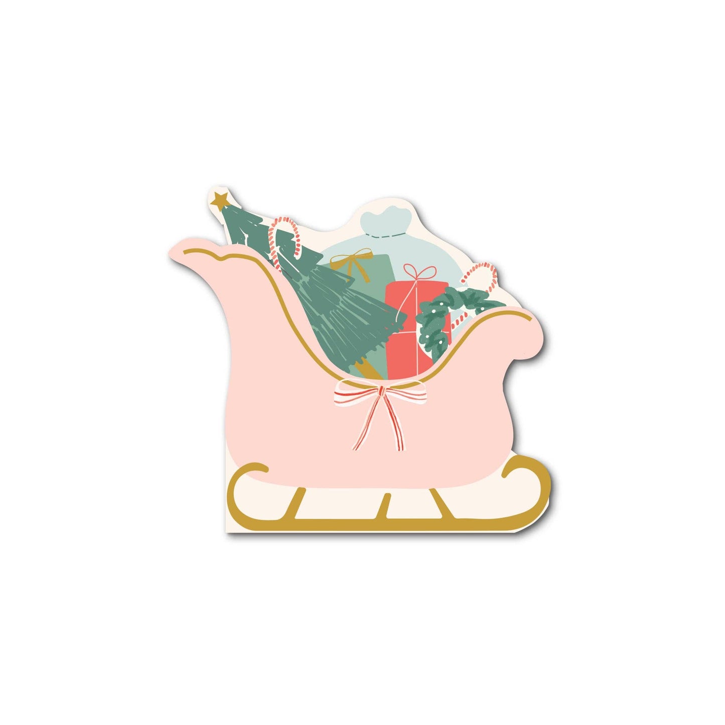 Sleigh Shaped Christmas Napkins - Holiday Party Decor