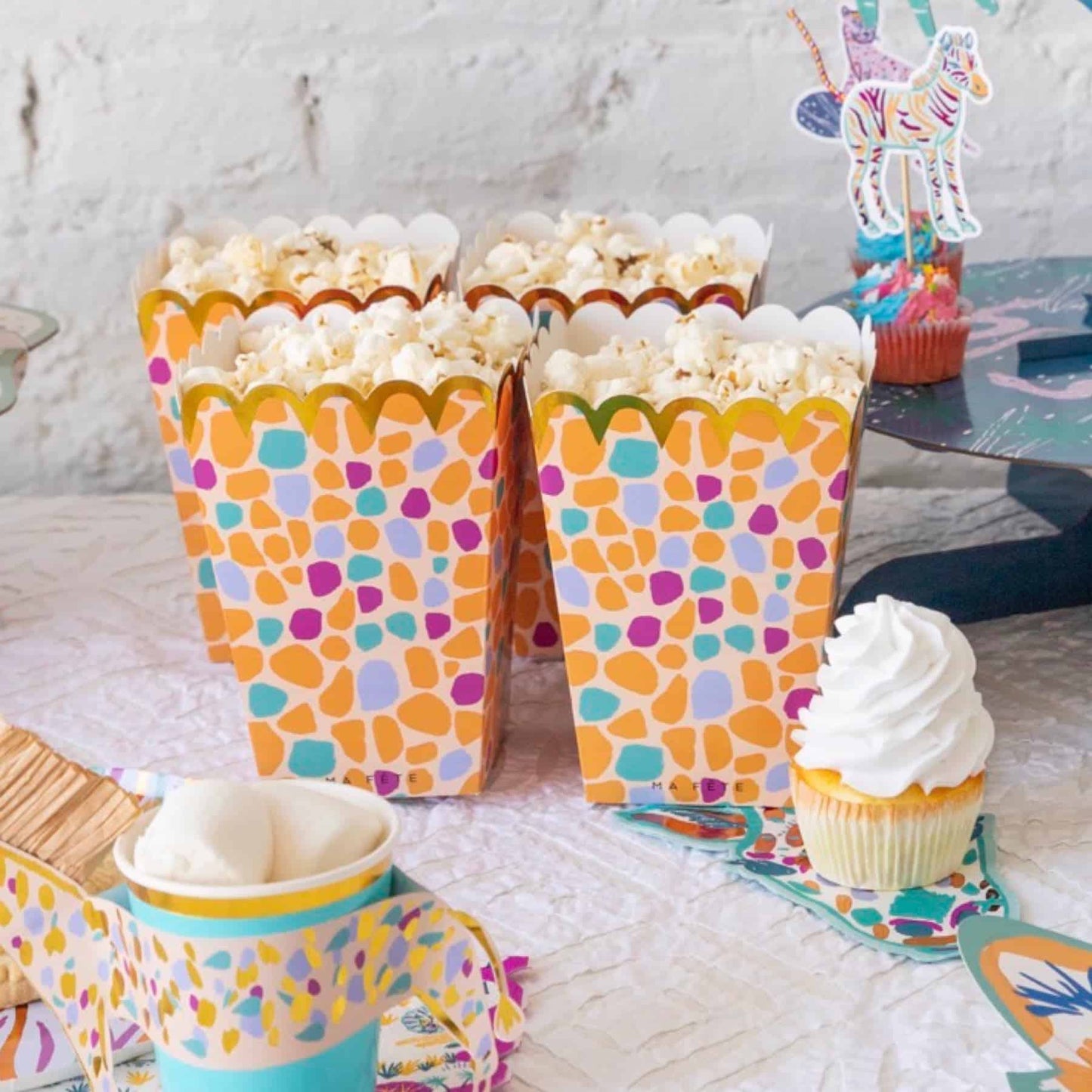 Safari Giraffe Print Treat Boxes
