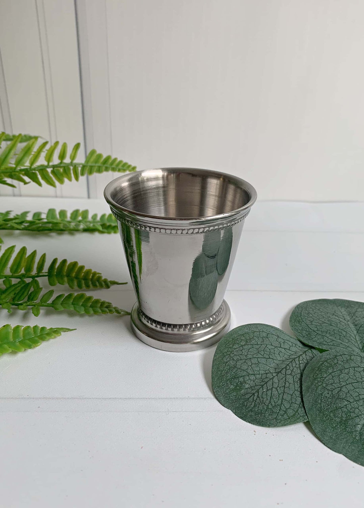 Mini Julep Cup Vases - Silver