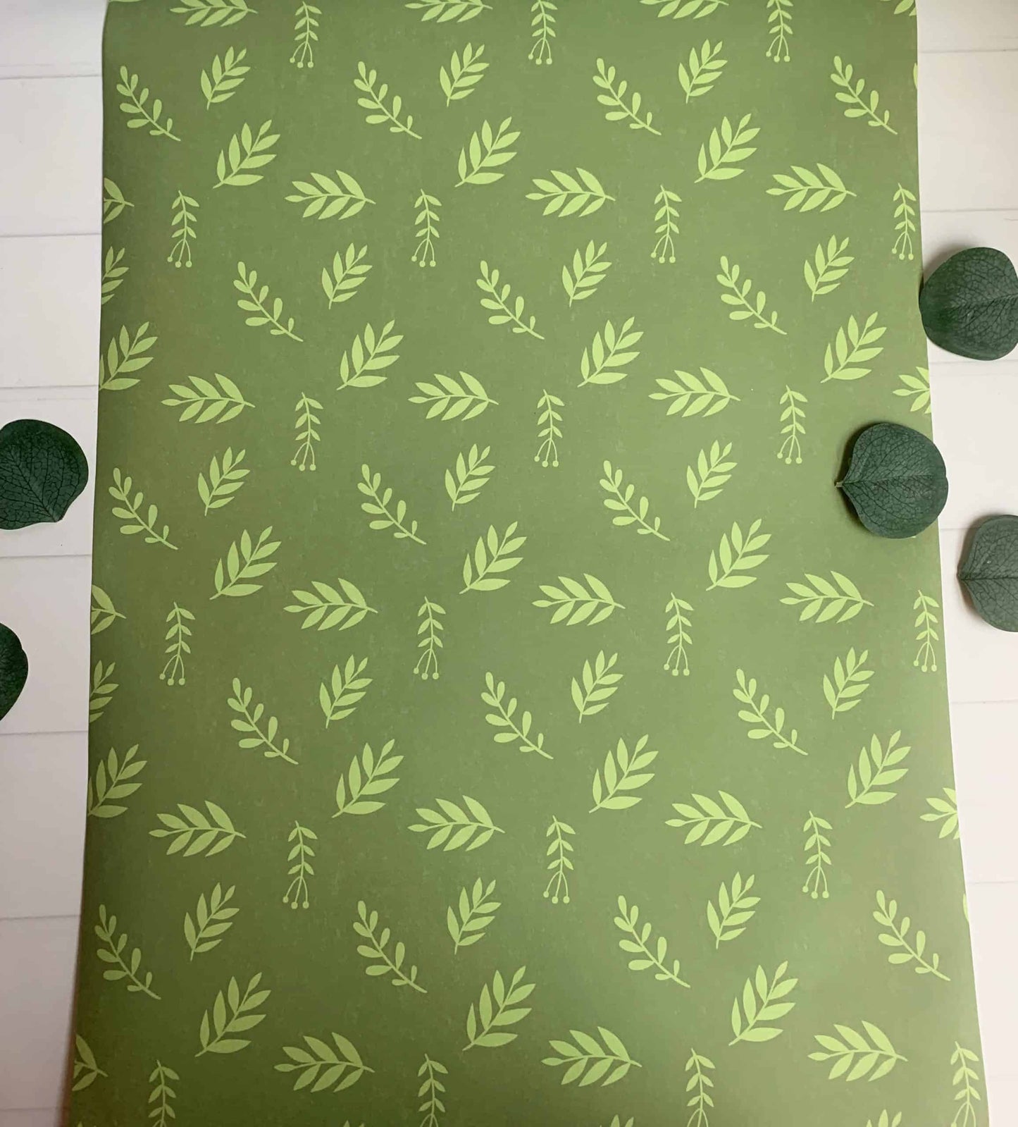 Boho Sage Green Paper Table Runner