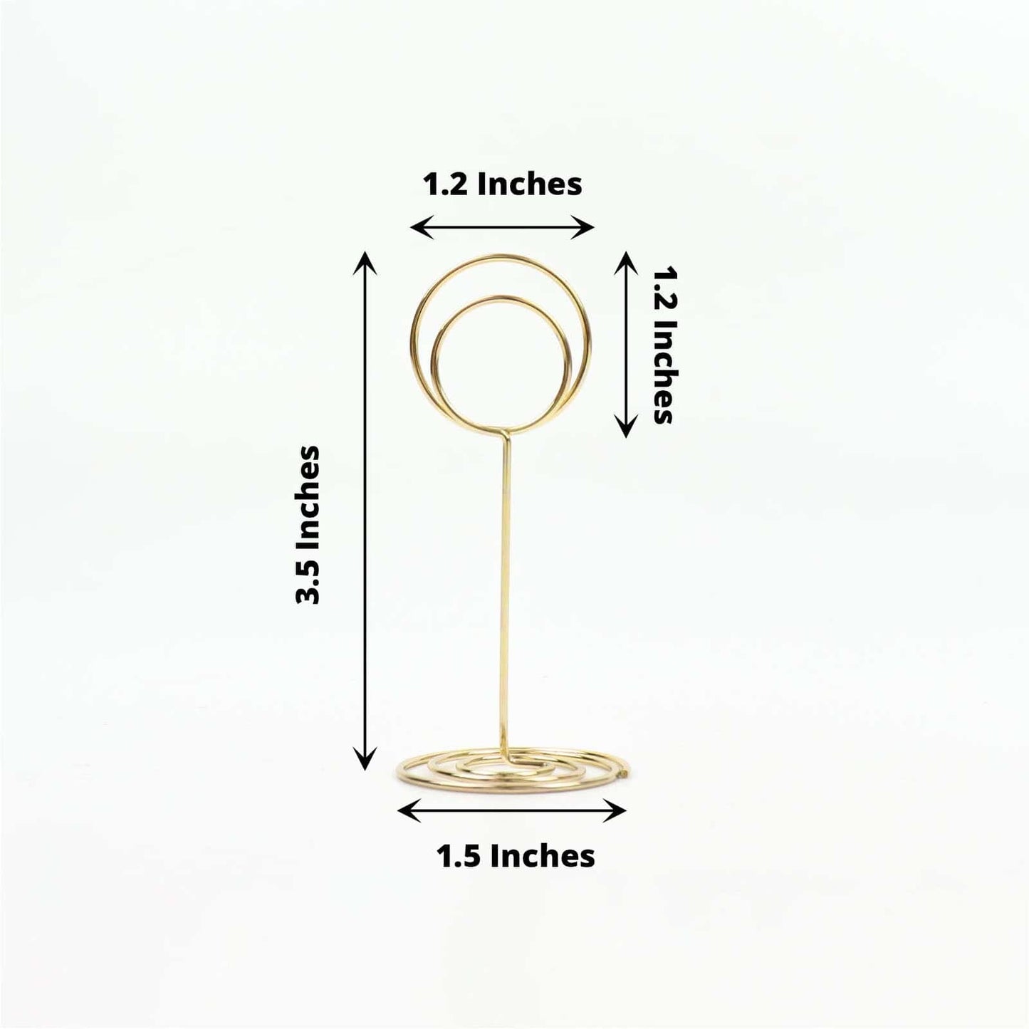 Single Mini Gold Table Number Stand or Place Card Holder