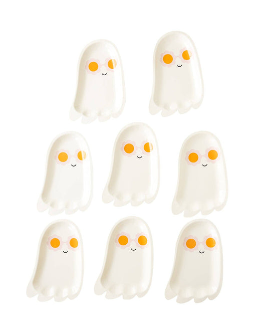 Sunny Ghost Shaped Paper Plate | EnFete Party