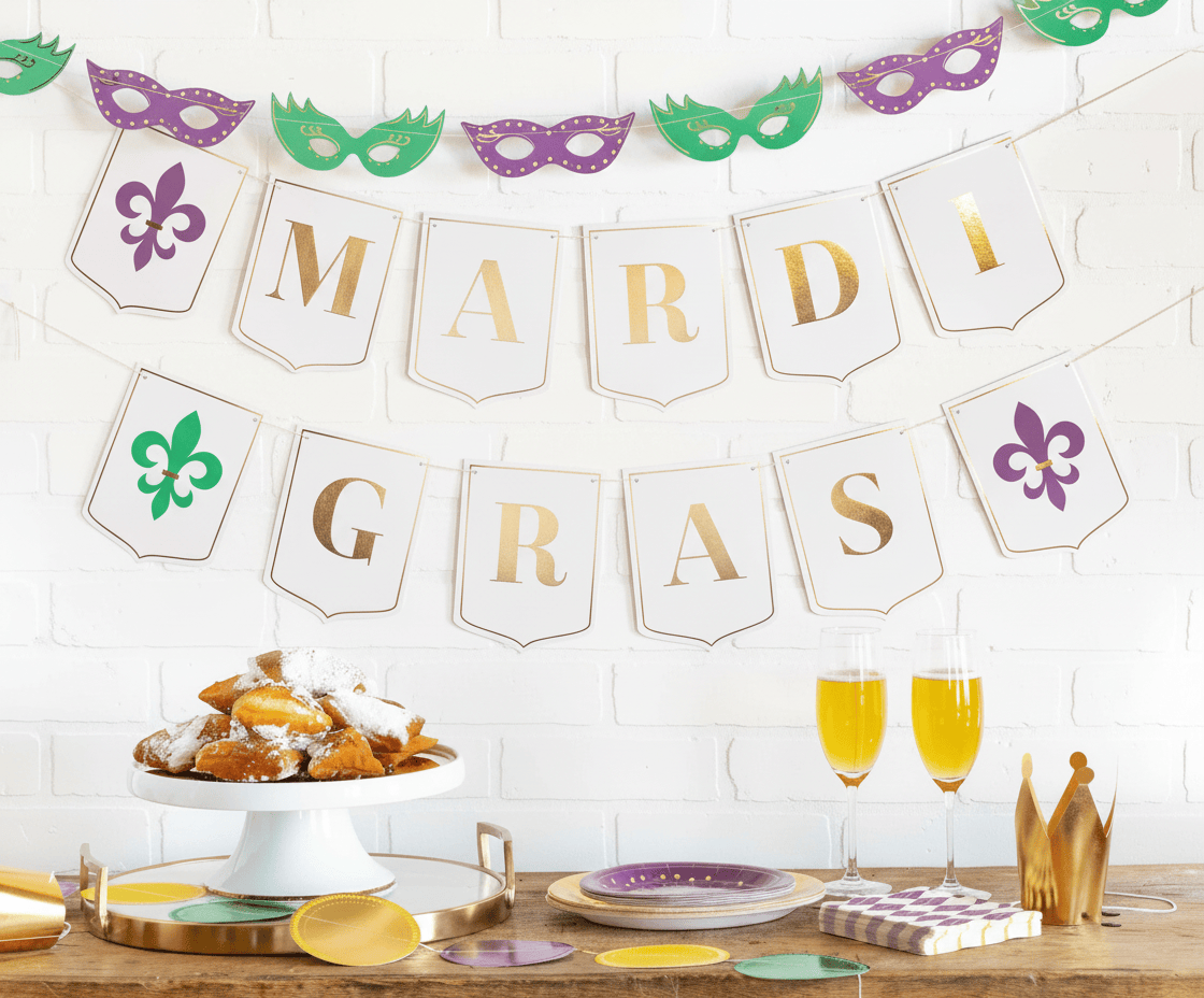Enhanced Mardi Gras Banner