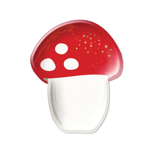 Red Mushroom Shaped Plates | EnFete Party